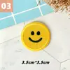 Flor de Carita Sonriente Curación Bordado Autoadhesivo Stickers. Decoración Transfronteriza para Cuaderno, Computadora, Teléfono, Ropa DIY