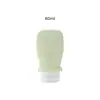 Botella de silicona recargable, botella creativa reutilizable para loción cosmética, botella recargable portátil a prueba de fugas para viajes