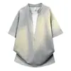 Verano Talla Grande Juvenil Exterior Nuevo Estilo Conjunto de Camisetas de Manga Corta de Verano para Hombres y Parejas Camisetas Superpuestas Falsas de Dos Piezas