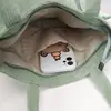 Bolso de Mano de Pana de Nuevo Estilo Transfronterizo, Versátil para el Trabajo, Bolso de Mano de Gran Capacidad, Bolso de Hombro Ligero
