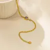 Pulsera para Mujer de Acero Inoxidable Morado con Incrustaciones de Circonita, Moda Creativa, Lujo Ligero, Gama Alta, Versátil para el Día a Día, Acero de Titanio