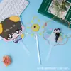 Abanico Transparente Personalizado para Apoyo a Celebridades, Abanico Promocional de Dibujos Animados a Doble Cara, Abanico con Forma Especial, Diseño Creativo Personalizado