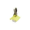 Calcador de Borda de Plástico Teflon T9-S para Bainha, Dobra e Enrolamento - Calcador Multifuncional para Máquinas de Costura Computadorizadas de Ponto Reto