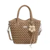 Bolso Transfronterizo para Mujer con Pliegues Ondulados y Diseño Floral, Sencillo y Fresco, Bolso Tote Versátil, Bolso de Hombro y Cruzado, Envío Directo de Una Pieza