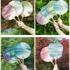 Juego Completo de Materiales para Pintura a la Laca Kit DIY Herramientas Papel Abanico en Blanco de Laca Papel de Arroz Abanico de Laca
