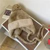 Orejeras de punto grueso forradas de polar de invierno Sombrero Lei Feng cálido y lindo para viaje para mujer a prueba de frío casual que combina con todo sombrero de lana