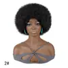 Peluca afro rizada y esponjosa para microondas africana, peluca afro corta de comercio exterior, peluca afro