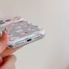 Funda para teléfono estilo coreano de dibujos animados osito pequeño Apple 18Promax adecuada para iPhone 17Pro doble capa esmerilada 16PM