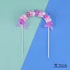Decoración para pastel de cumpleaños enchufe bola de pelo cuentas doradas enchufe rico para pastel hermoso mesa de postres vestido tarjeta de hada
