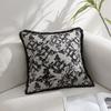 Funda de Almohada Jacquard Vintage con Flecos de Poliéster-Algodón Seleccionada Cuidadosamente en Stock Funda para Cojín de Sofá Cojín Decorativo para Sala de Estar del Hogar