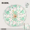 Paraguas Plegable de Tres Pliegues Floral Fresco y Sencillo con 16 Varillas, Recubrimiento de Colores, Protección Solar y Función de Paraguas para la Lluvia, Soporta Logo Personalizado con tu Propio Diseño, Paraguas de Regalo