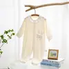 Ropa de Bebé Verano Clase a Pelele de Bebé Sin Costuras Ropa para Bebé Anyang Traje Delgado para Aire Acondicionado Traje para Gateo de Bebé Moderno