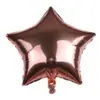 Globo de Película de Aluminio Monocromático de Estrella de Cinco Puntas de 18 pulgadas Decoración para Fiesta de Cumpleaños, Boda, Fiesta Festiva, Evento Globo Versión Ligera Venta al por Mayor