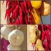 Espetos Decorativos de Frutas e Legumes Pendurados, Espetos de Pimenta Falsos, Milho Decorativo para Ornamentos de Fazenda, Restaurante, Pátio, Pingentes de Colheita