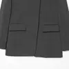 Ropa de mujer de estilo europeo y americano transfronteriza INS otoño nuevo moda al por mayor casual blazer con cuello alto solapa diagonal