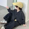 Conjunto de Três Peças para Meninos Primavera e Outono 2026 Outono Novo Estilo Coreano Moletom de Manga Longa Infantil Roupas de Bebê Bonito