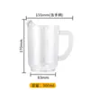 PC Comercial Caneca de Cerveja Copo de Cerveja de Barril Acrílico Grande Capacidade Copo de Plástico Barraca de Bar Exterior Jarro de Água Transparente Fábrica