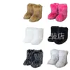 Botas de Nieve de Piel de Zorro, Estilo Otoño e Invierno, Cálidas y Resistentes al Frío, Engrosadas, Talla Grande, Botas de Piel Sintética de Media Caña, Botas de Piel de Moda Europeas y Americanas