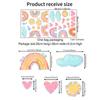 XC8007 pegatinas estáticas de colores con nubes de arcoíris multicolores, pegatinas de amor para ventanas de cristal, decoración del hogar, pegatinas para ventanas, pegatinas de pared