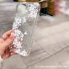 Design Floral Elegante Adequado para Capa de Celular Apple 11/12/13/14/15/16 Promax/17 Capa Protetora iPhone