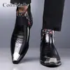2026 Nuevas Botas Chelsea para Hombre Moda Botas de Cuero Patchwork Punta Fina Zapatos de Hombre Transfronterizo Talla Grande Botas para Hombre Amazon
