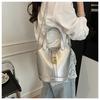 Bolso Satchel Retro de Alta Gama Esmerilado Bolso Cesta de Verduras para Mujer 2025 Nuevo Bolso Balde de Moda Bolso Bandolera Simple