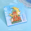 Imán de Refrigerador de Metal Harbin Beijing Hangzhou Nanjing Xiamen Shanghai Monumento de la Ciudad Guochao Wenchuang Imán de Refrigerador