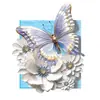 Pegatinas de pared de PVC con mariposas y flores coloridas, autoadhesivas y removibles, para decoración de pared de fondo del hogar, venta al por mayor transfronteriza