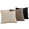 Funda de Almohada para Respaldo de Sofá Estilo Nórdico Hogar Almohada de Color Sólido Simple Moderna Sala de Estar Ribete de Pana de Gama Alta