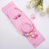 Novos Acessórios Infantis Conjunto de Colares de Princesa Desenho Animado Gato Kt Contas Doces Conjunto de 4 Peças Yiwu Colar Atacado
