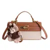 Bolso Retro de Nicho, Versátil para el Trabajo, Bolso Cruzado Elegante, Bolso de Hombro de Moda con Bloques de Color, Bolso Cuadrado Pequeño