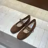 Sapatos Femininos Mary Jane Ballet 2026 Novo Retro Francês Estampa de Leopardo Sapatos Baixos Lindo Estilo Coreano Versátil Sapatos de Vovó