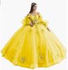 Vestido de Noche Transfronterizo de un Hombro con Falda Abullonada Floral y Mangas Abullonadas, Nuevo Estilo 2026 para Fiesta de Cumpleaños