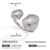 Anillos Metálicos de Acero de Titanio Elegantes y Discretos, Joyería de Gama Alta de Nicho que No se Desvanece, Accesorios de Acero Inoxidable Chapados en Oro de 18K, Venta al por Mayor Transfronteriza