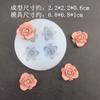 Molde de silicona con borde rizado para rosas, molde decorativo para velas de aromaterapia, con pegamento de gotas de yeso, para mousse, pasteles