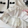 Conjunto de Ropa para Niñas para Primavera y Otoño, Nuevo Estilo Coreano Chaqueta Cardigan Inspirada en Chanel + Conjunto de Falda, Envío Transfronterizo