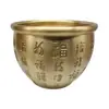 Lingote Sólido Pequeño Tazón del Tesoro Tazón de la Fortuna Adorno Artesanía de Cobre Puro Lingote de Oro Arena Decoración del Hogar Chino