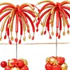 Fuegos artificiales y exhibiciones de globos por el Festival de Medio Otoño y el Día Nacional, decoraciones de escaparates y arreglos de ambiente acogedor para centros comerciales