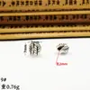 Xizang Plata Estilo Retro Barril Recto Cuentas DIY Accesorios para Joyería Hecha a Mano Pulsera Collar Cuentas de Agujero Grande Accesorios Metabo