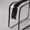 Bolsa de maquillaje de PVC transparente, impermeable, gran capacidad, bolsa de viaje para maquillaje y artículos de tocador, bolsa portátil para almacenamiento de cuidado de la piel, múltiples colores