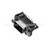 Venda imperdível DR9 macho fêmea cabeça pino curvo de 90 graus/porta serial assento masculino RS232 soquete 9 núcleo DB9 placa de plugue horizontal