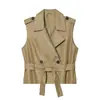 Aliexpress Roupas Femininas Atacado Primavera Novo Estilo Casaco Trench Style Dupla Face Cinto Ombro Almofadado Colete Peça Externa 6318053