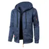 Nueva Sudadera con Capucha de Punto Jacquard Casual Deportiva para Hombre