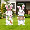 Tablero Hueco de PP Exterior Pascua Conejo Grande Patio Letrero Patio Césped Jardín Cartelera Fiesta de Pascua