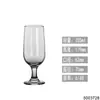 Taza de Cerveza Alta Estilo Europeo Sin Plomo Vidrio Taza Multifunción para Bebidas de Jugo Pie Corto Gran Capacidad Taza para Cerveza Finamente Elaborada