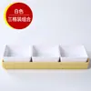 Plato de frutas de moda para KTV, plato de snacks para barbacoa, plato de frutas secas dividido, plato de snacks de melamina de cuatro o seis compartimentos para uso comercial