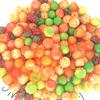 Simulación de fruta tridimensional media cáscara cáscara completa naranja diy resina accesorios de joyería material arete llavero arete oreja