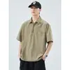 Dropshipping Roupas Masculinas Xintang Verão 2026 Camiseta Casual de Manga Curta Secagem Rápida Estilo Montanha Solta com Gola Polo