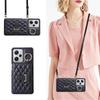 Venta al por mayor aplicable red mi note12Pro Funda de cuero con tarjetero de anillo a cuadros note11S bandolera funda protectora para mujer
