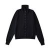 Cardigan de Tricô com Gola Alta, Botão Único e Manga Longa Estilo Zhao Lusi Feminino Outono Inicial Novo Estilo Preguiçoso Suéter Interno Solto